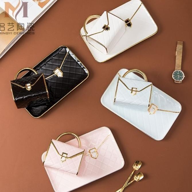 CANGKIR KOPI SET MODEL TAS COFFEE CUP DENGAN TRAY - COFFEE CUP SET