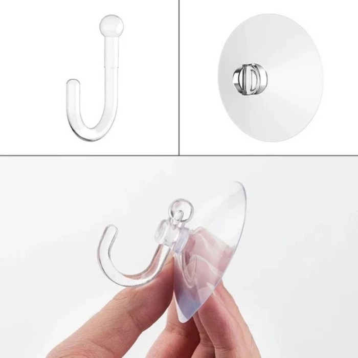KOP KACA  TEMPEL HOOK SUCTION CUP SILIKON DINDING KULKAS CERMIN KACA AQUARIUM KERAMIK CANTELAN TEMPE