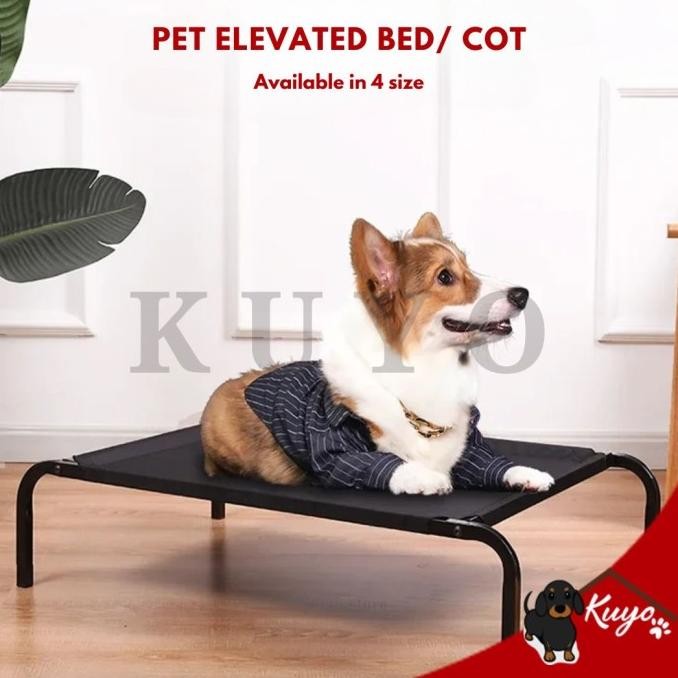 TERLARIS - Dog Duracot Pet Elevated Bed Cot Tempat Tidur Anjing Hewan Anti Lembab Washable Breathabl