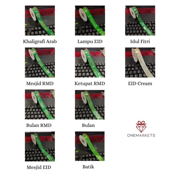 1Roll Pita Ramadhan 2,5Cm - Pita Idul Fitri Premium Ps303