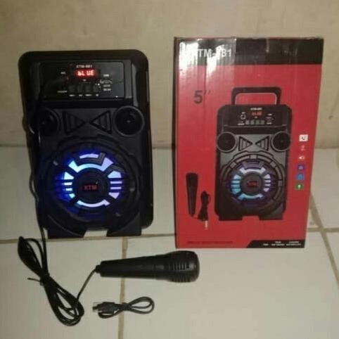 COD SPEAKER BLUETOOTH XTM-881 5 INCH PLUS MIC KARAOKE X-BASS SPEAKER S