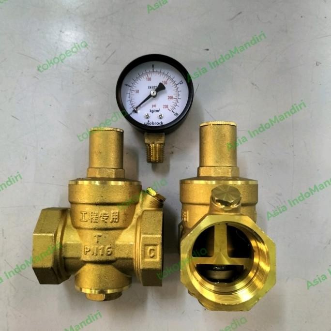 PRV Pressure Reducing Valve Drat 1/2" inch / PRV Kuningan