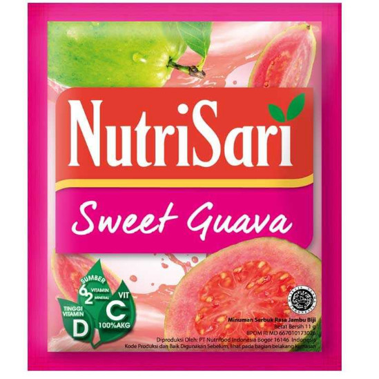 

Nutrisari Sweet Guava 1 Renceng Isi 10 Original Asli