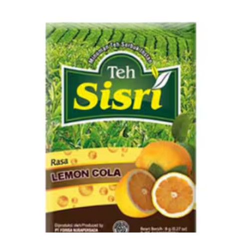 

Teh Sisri Lemon Cola 1 Renceng Isi 10 Original Asli