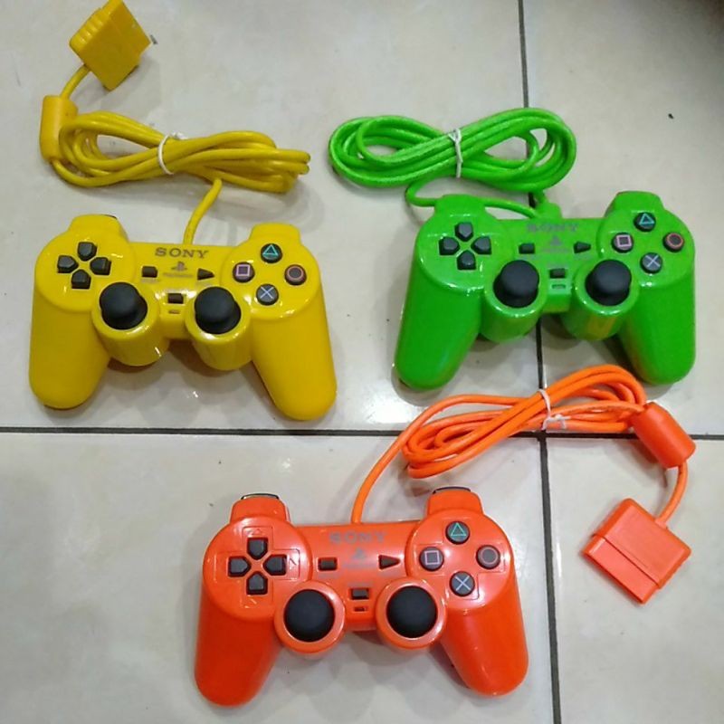 Sony stik ps2 warna kabel ori serat 100% baru promo murah