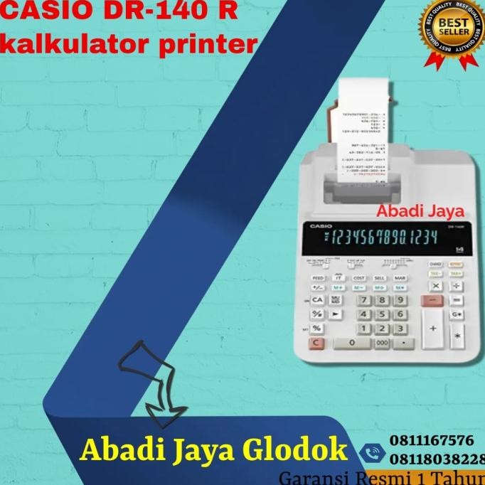 TERLARIS - CASIO DR-140 R kalkulator printer