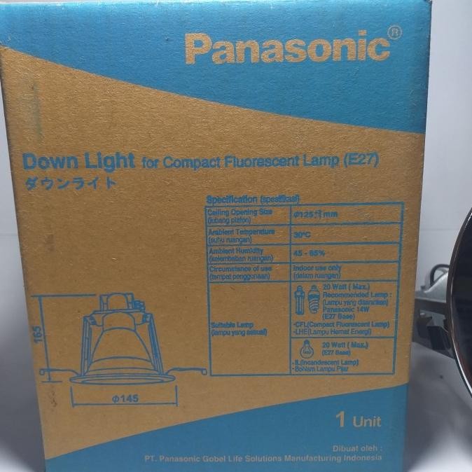 Kap Lampu Plafon Panasonic Down Light NLP72332131