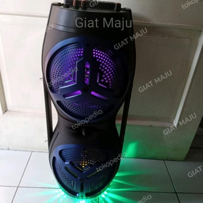 Speaker Aktif Portabel RINREI SR -8899U Karaoke (Woofer 8" x 2)
