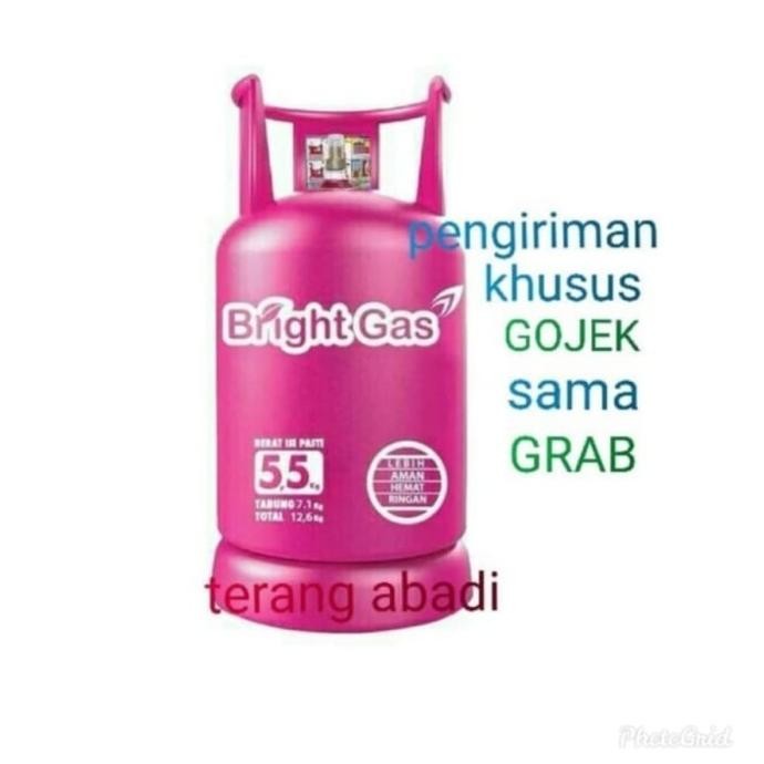 Tabung Bright Gas + isi 5.5kg / Tabung Pink elpiji 5.5kg + isi