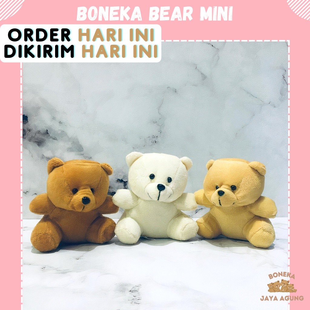 Bantal & Boneka Lucu BONEKA BERUANG KECIL BONEKA TEDDY BEAR KECIL BONEKA WISUDA MINI BONEKA BEAR