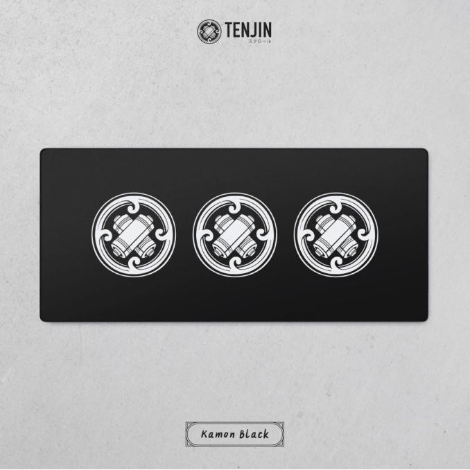 HOT PROMO Tenjin Scrollworks - KAMON Black Deskmat