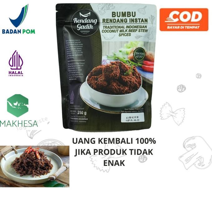 

Bumbu rendang instan gadih siap saji P82T