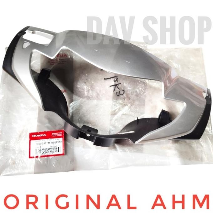 best seller] COVER/BATOK LAMPU DEPAN HONDA SUPRA X 125 OLD SILVER ORIGINAL AHM 53205KTM950FMH