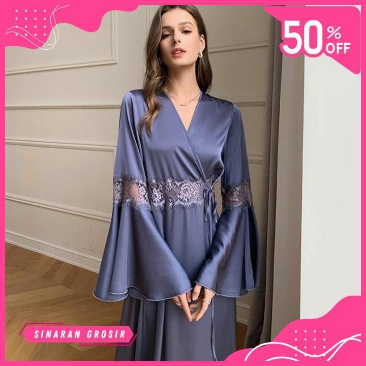 SINAR GROSIR PANJANG WANITA / LINGERIE SATIN / LINGERIE WANITA - 2700 TERMURAH 