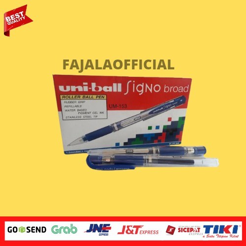 

Pulpen signo uniball biru / alat tulis / roller ballpen uni-ball