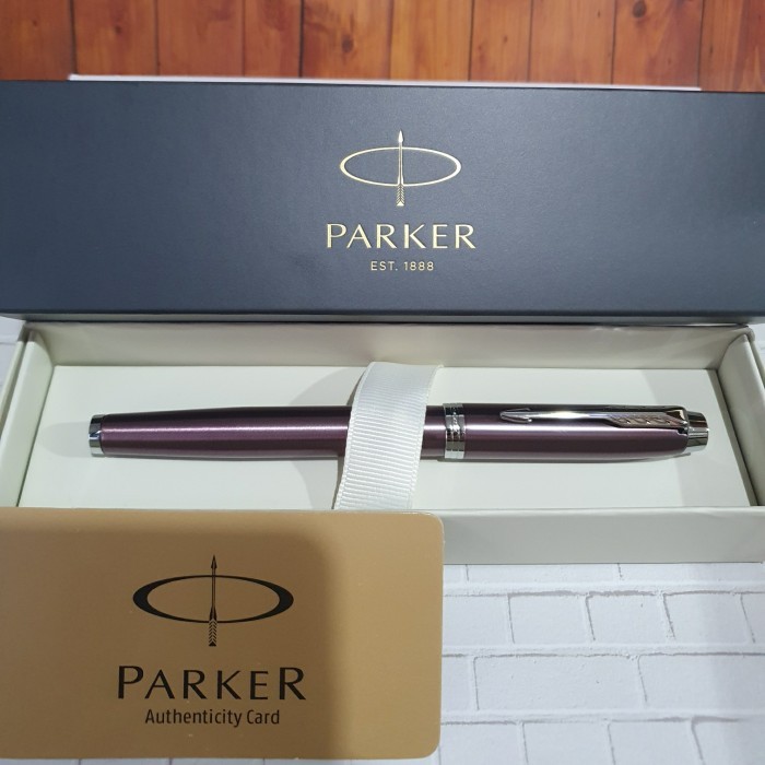 

Pulpen Parker IM New Light Purple Klip Silver Free Grafir