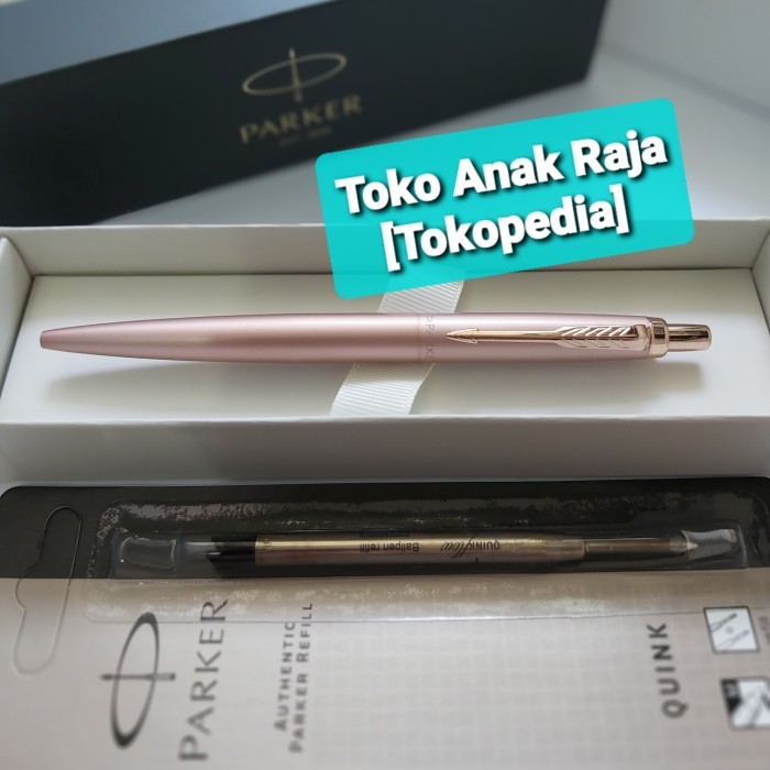 

Paket 1 klik:1 pc Pen Parker Jotter XL RoseGold Chrome Ballpoint+Refil