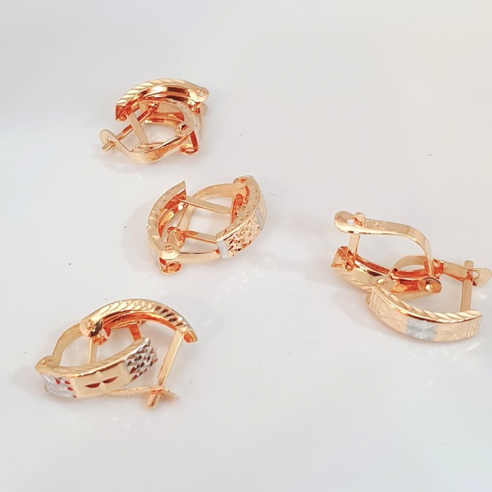 Ready anting jepit simpel terbaru emas asli kadar 375