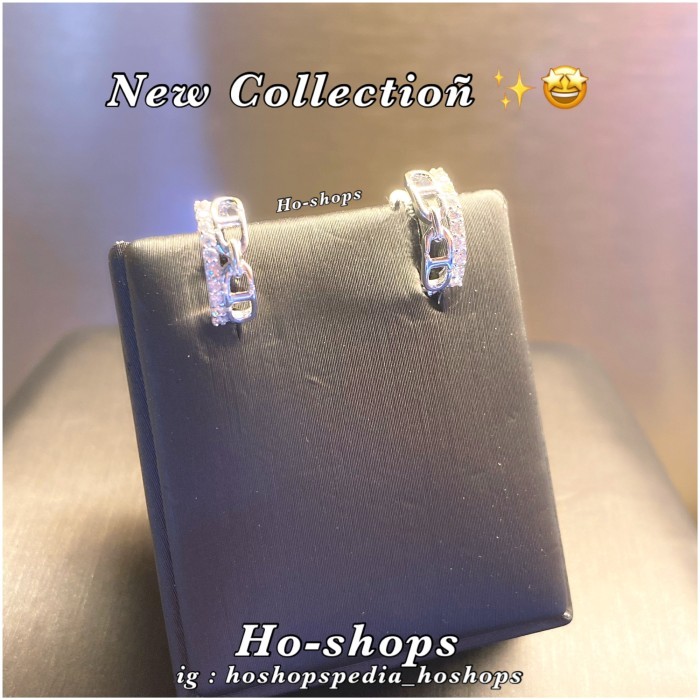 Ready Anting Fashion Listring Mas Putih Kadar 750 Asli Emas