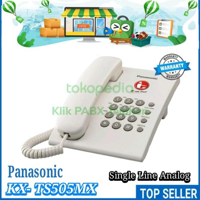 Panasonic Telp Analog KX- TS505/TS505MX Bergaransi / Telp Rumah Hotel