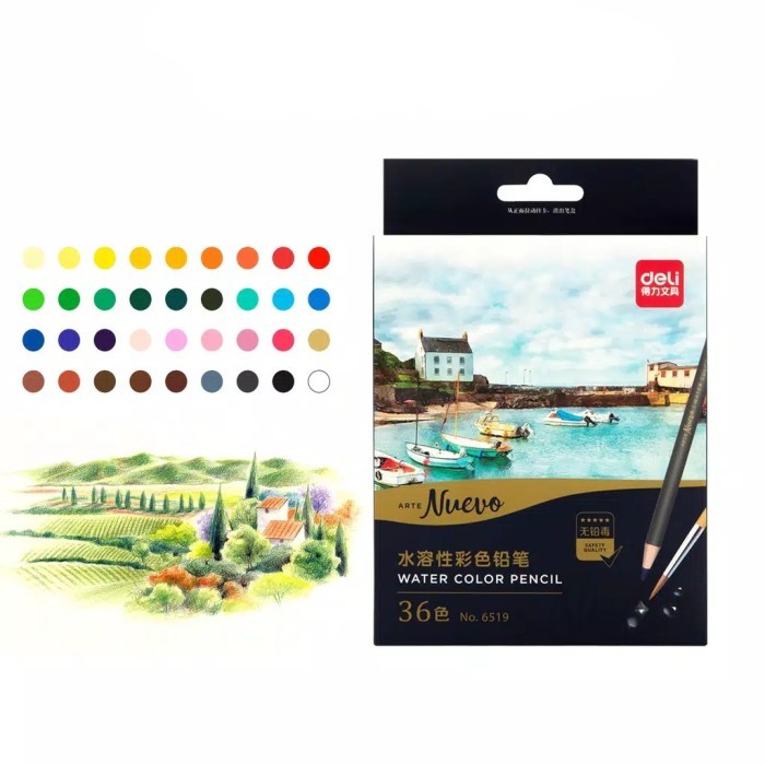 

TERBARU Deli Arte Nuevo Water Color Pencil - Professional Pensil warna BISA GRAB!