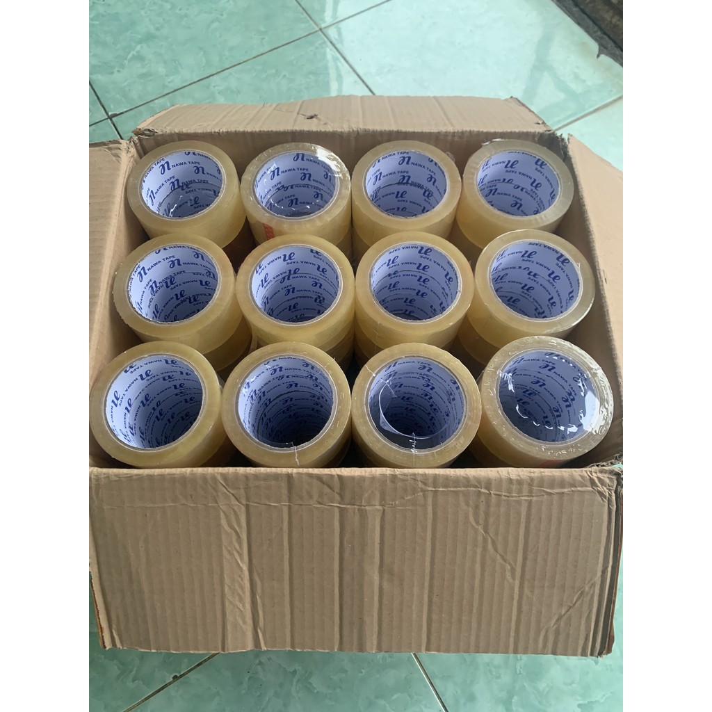 

Lakban Warna Putih 48mm Nawa Tape Ukuran 90 Yard Isolasi Plastik Bening