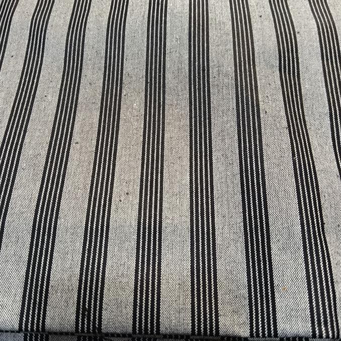Kain tenun lurik ATBM abu abu garis hitam grey lurik [terbaik]