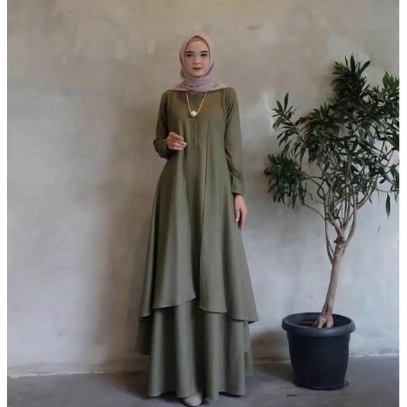 Terjangkau Gamis Aluna / Dress Aluna