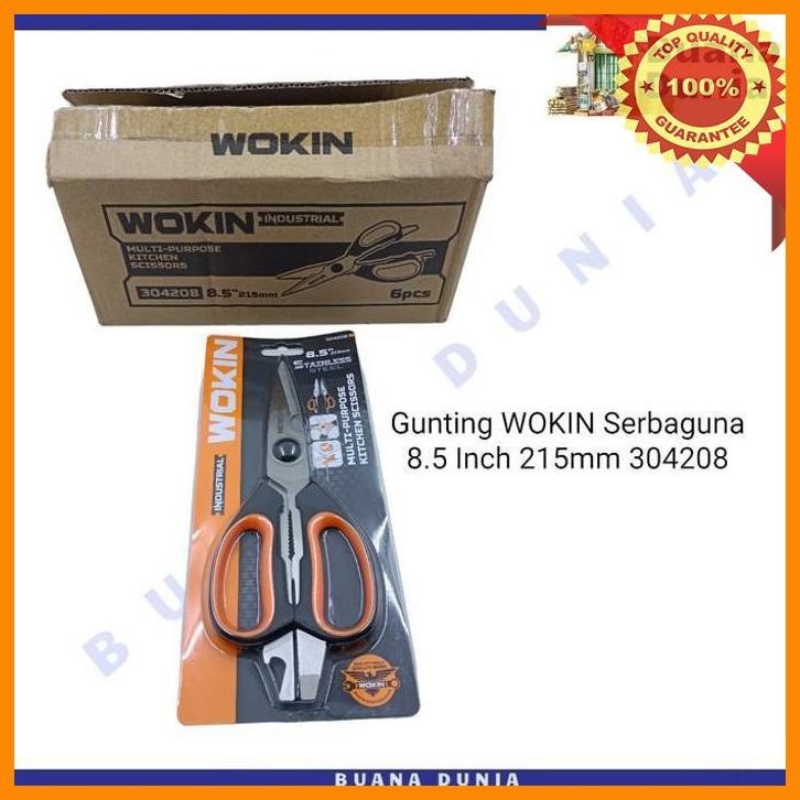 

(BUAN) GUNTING SERBAGUNA WOKIN INDUSTRIAL 8.5INCH | MULTIFUNCTION SCISSOR