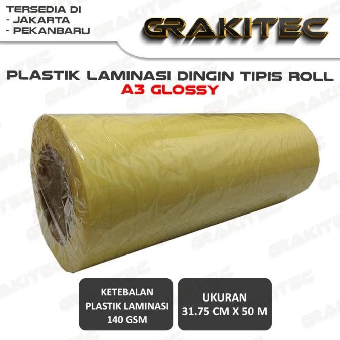 

Sale Plastik Laminasi Dingin Roll A3 / A4 Doff & Glossy