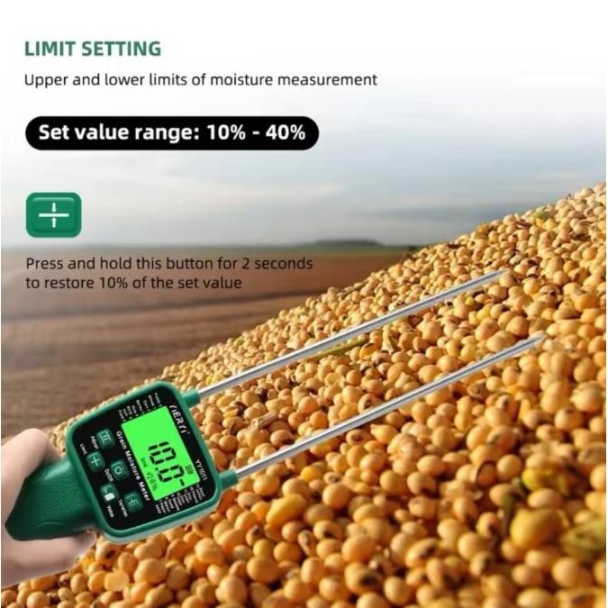 

Terbaru Yy-1011 Digital Grain Moisture Meter Alat Ukur Kadar Air Biji Bijian Yy1011 Yy 1011