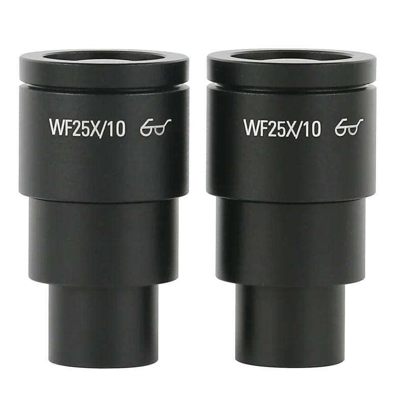 Promo One Pair WF10X WF15X WF20X WF25X WF30X Eyepiece For Stereo Microscope Wide Field 20mm 15mm 10m