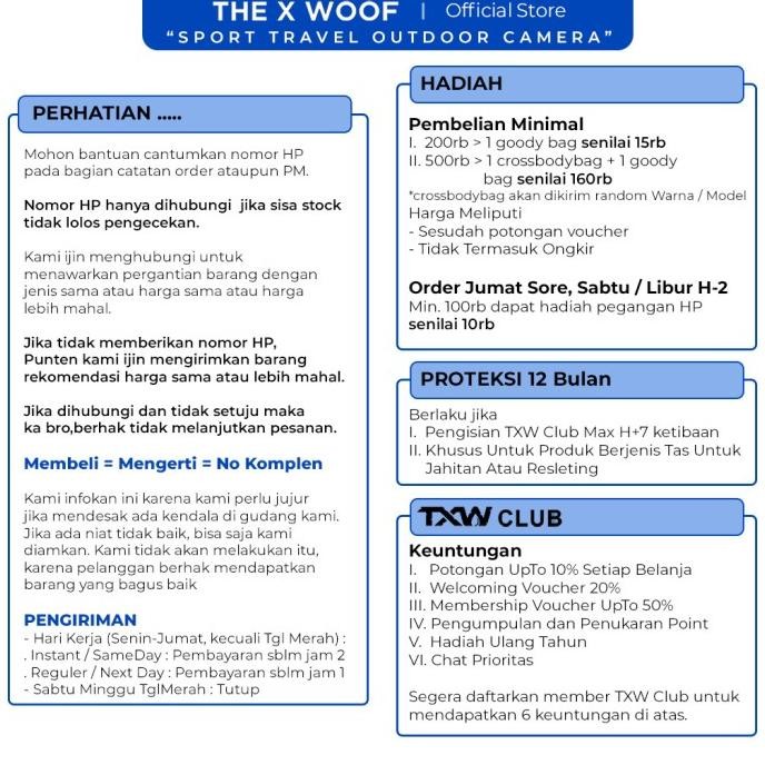 Dompet Gantung Pria Waterproof The X Woof Mwallet1