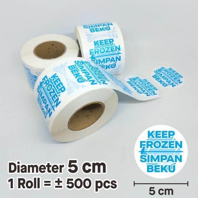 

Sale Stiker Label Makanan Frozen Food Simpan Beku 5 Cm (1 Roll / 500 Pcs)