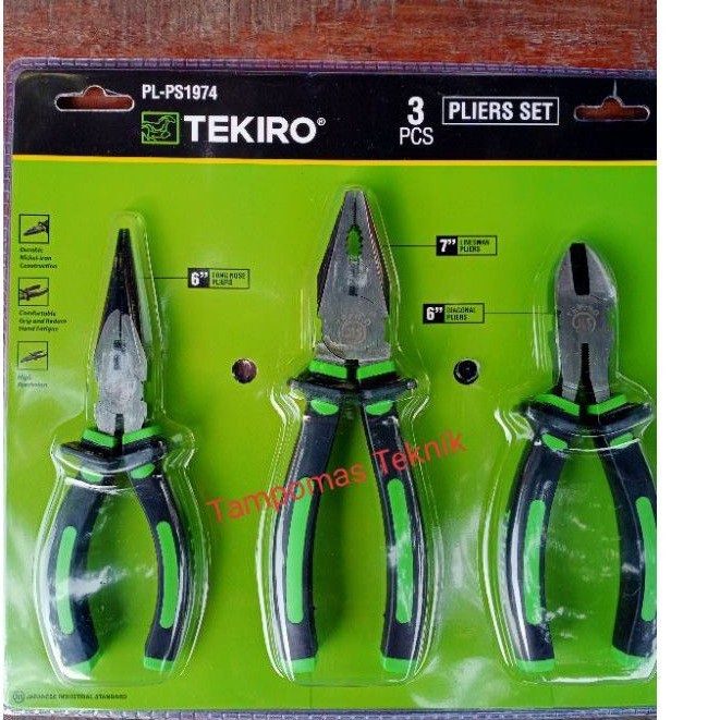 Jual Tang Tekiro Set 3 Pcs Tang Potong Tekiro Tang Kombinasi Tekiro Tang