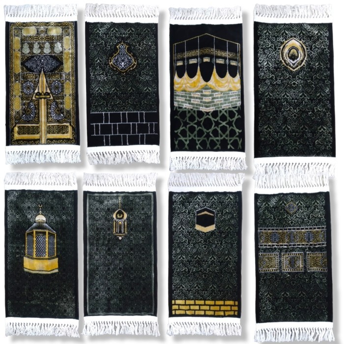 PROMO SAJADAH MUKA PREMIUM BELUDRU TEBAL | SEJADAH KISWAH MINI SAUDI KADIFE - randomGROSIR