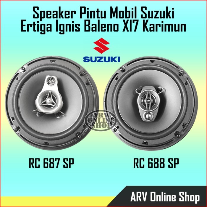 Speaker Pintu Mobil Suzuki Ertiga Baleno Ignis Grand Vitara XL7 SX4 Karimun Swift Orca 2 Way