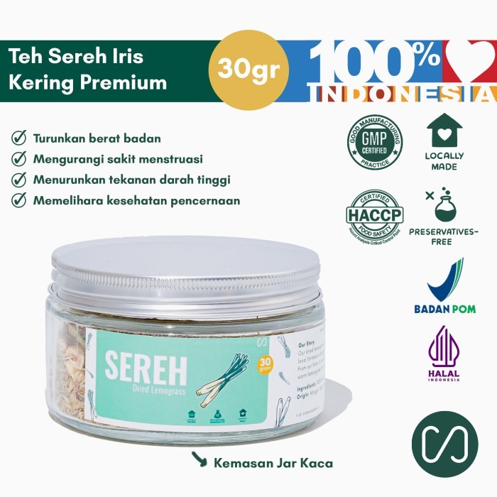 

Teh Sereh Iris Kering Lokal Sustaination Premium Tisane 30Gr