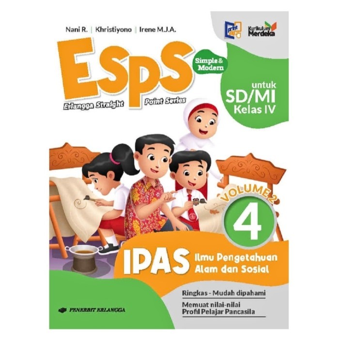 

Paket Buku Esps IPAS Kelas 4 SD Volume 1-2 Erlangga Kurikulum Merdeka