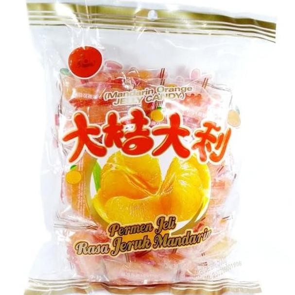 

Lm - Mandarin orange Jelly Candy Naraya BESAR / Jeli Jeruk / Permen Jeruk Jelly /Jelly Jeruk