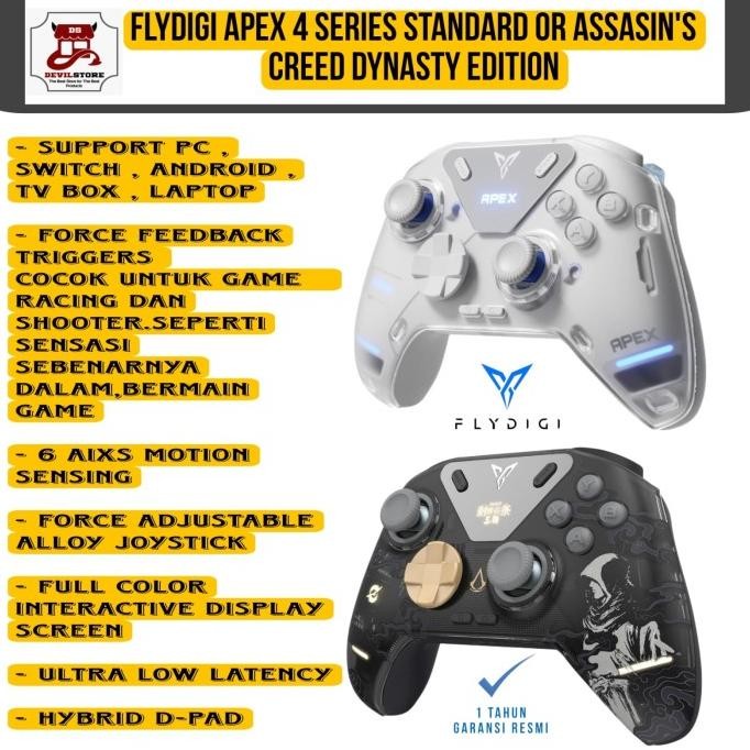 

Flydigi Apex 4 Elite Gamepad Gaming Controller Android Switch Pc Mobile Terlaris