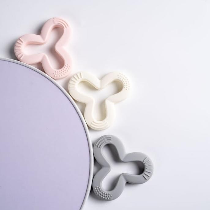 

Heorshe Shamrock Teether Food Grade Silicone Baby Teehter Chew Toy Terlaris