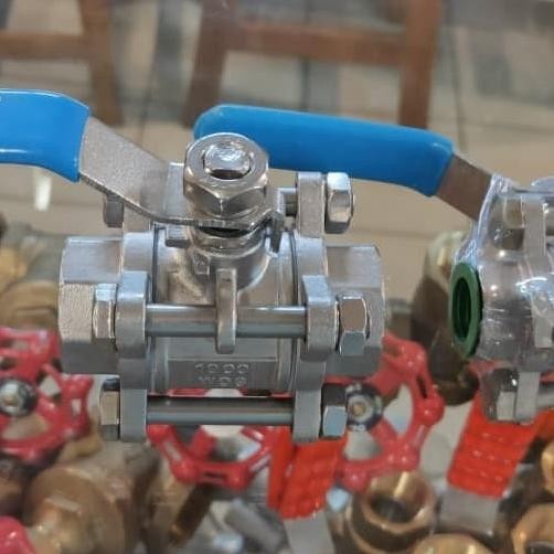 

4 Inch Kran Air Ball Valve Sankyo 3Pc Stainless Steel Kon : Drat/S Terlaris