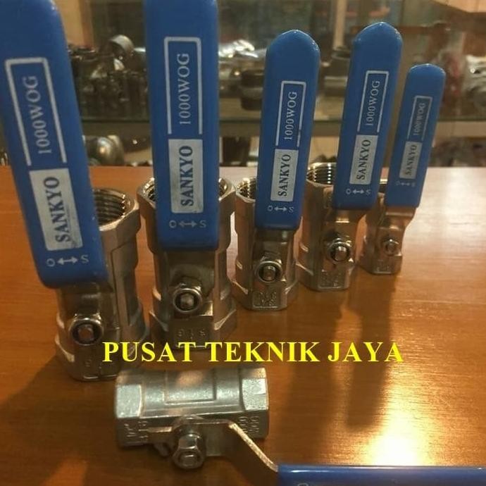 

Keran Air Ball Valve Stainless Steel Sankyo 4"(Inch) Terlaris