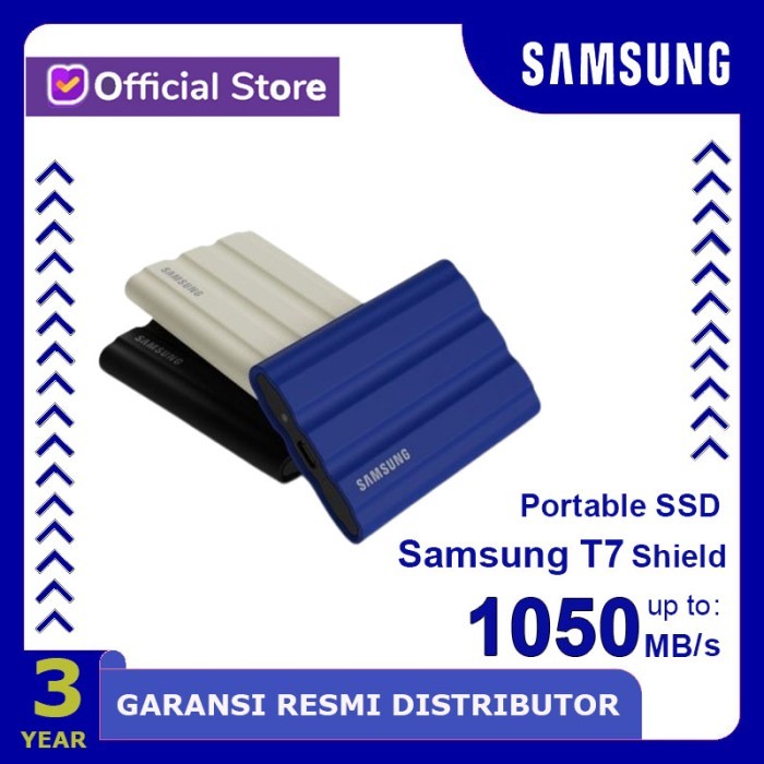Samsung Ssd T7 Shield 2Tb Portable Ssd Eksternal Ssd Usb 3.2