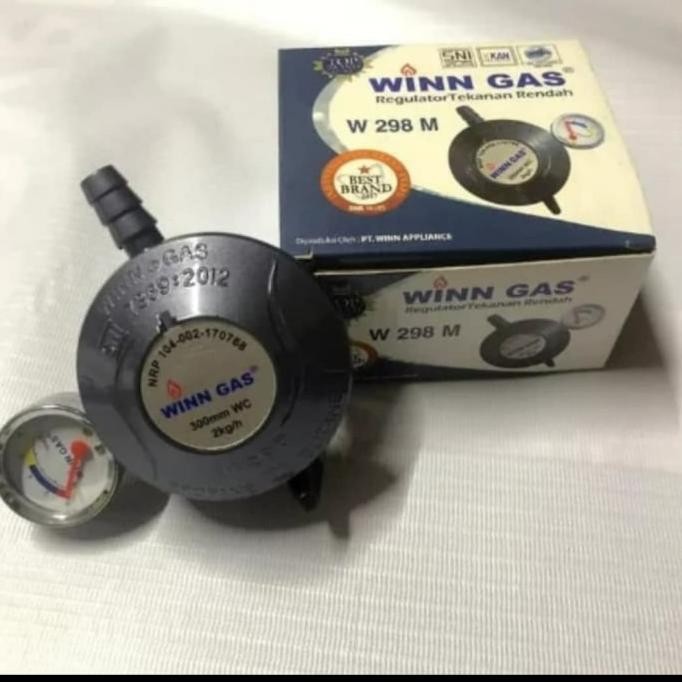 Regulator gas+meter winn gas 298/regulator/kepala gas/winn gas