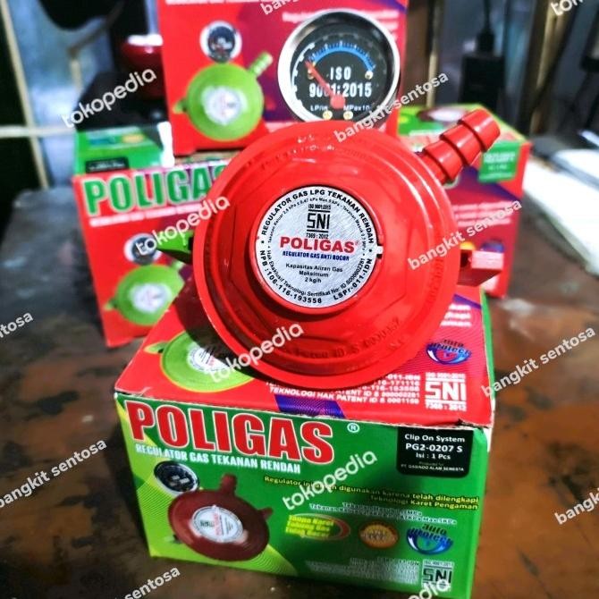 regulator poligas pengunci ganda