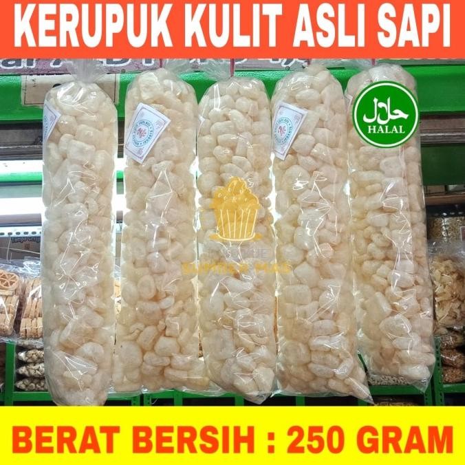 

KERUPUK KULIT HALAL /KRUPUK JANGEK/RAMBAK ISI 250 GRAM [terbaik]