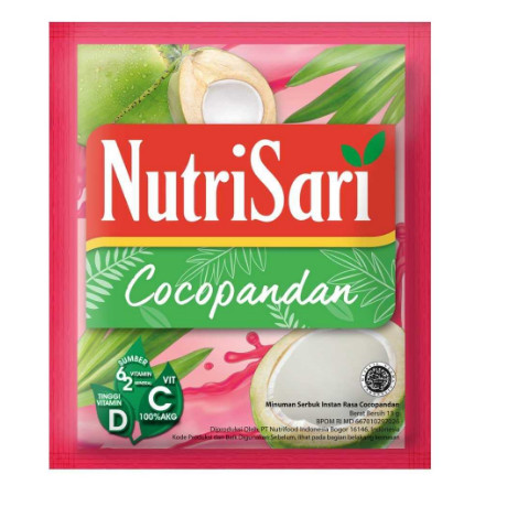 

Nutrisari Cocopandan 1 Renceng Isi 5 Original Asli