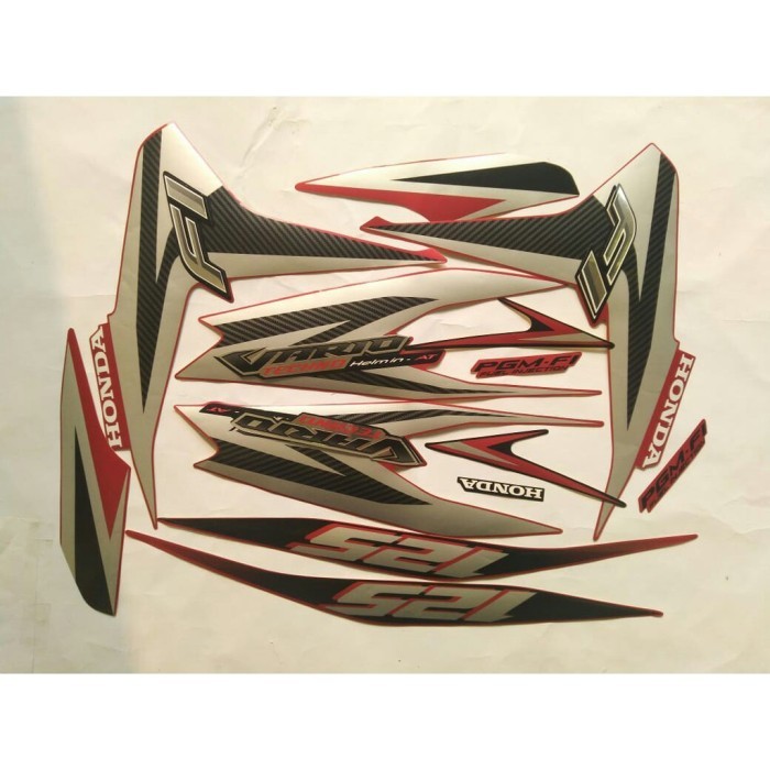 Ready Stiker Striping Vario Techno 125 Fi Old 2013 Merah